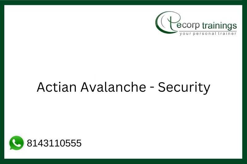 Actian Avalanche - Security Job Support