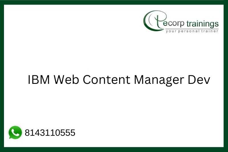 IBM Web Content Manager Admin Job Support