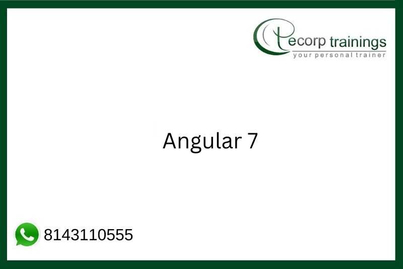 Angular 7 Job Support