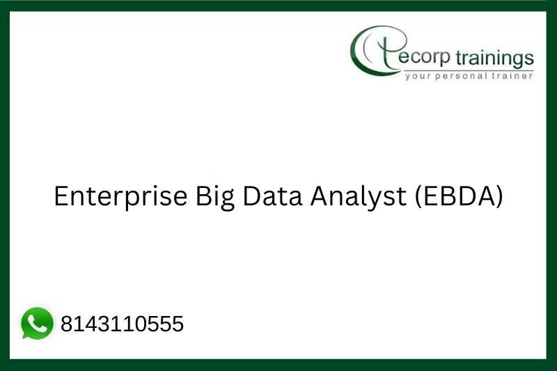Enterprise Big Data Analyst (EBDA) Job Support
