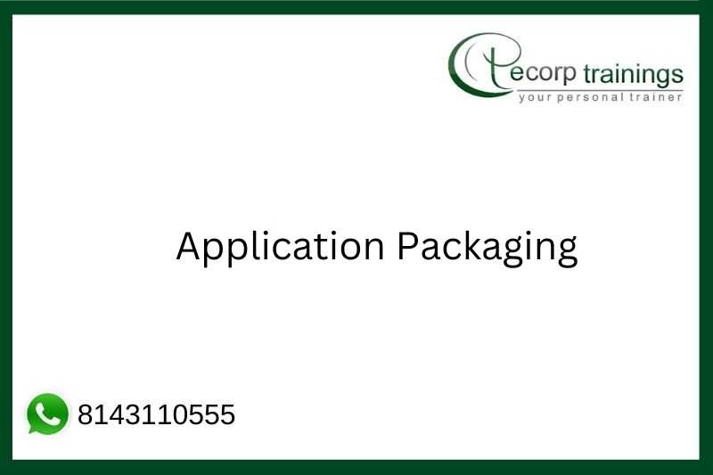 Application packaging Job Support