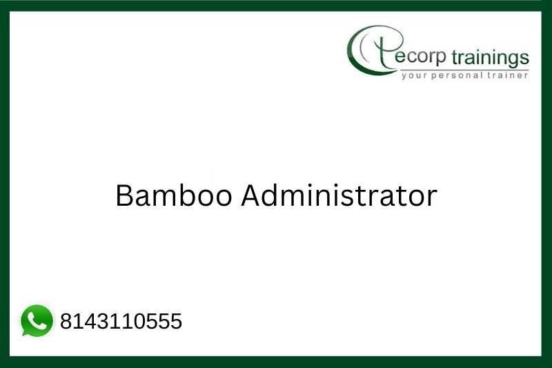 Bamboo Administrator Job Support