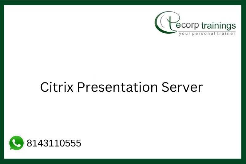 Citrix Presentation Server Job Support