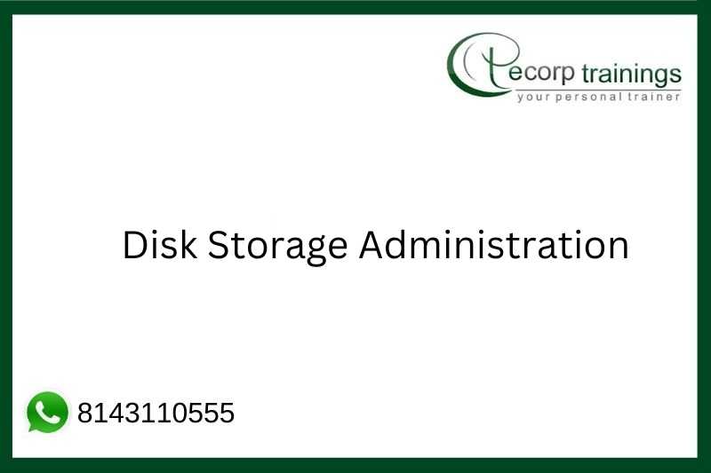 Disk Storage Administration Job Support