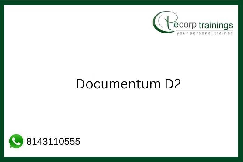 Documentum D2 Job Support