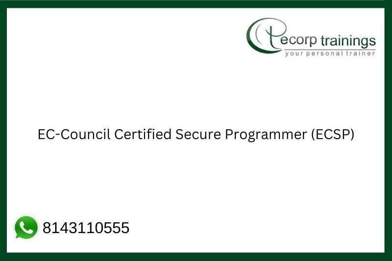 EC-Council Certified Secure Programmer (ECSP) Job Support