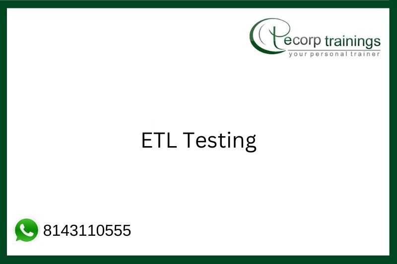 ETL Testing Job Support