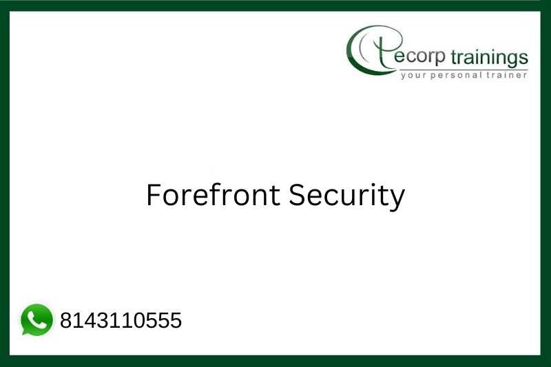 Forefront Security Job Support