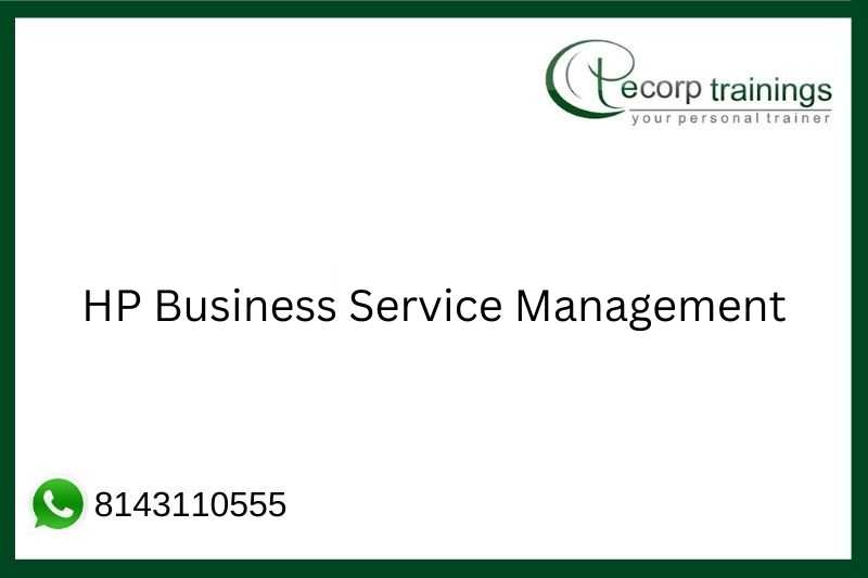 HP Business Service Management Job Support
