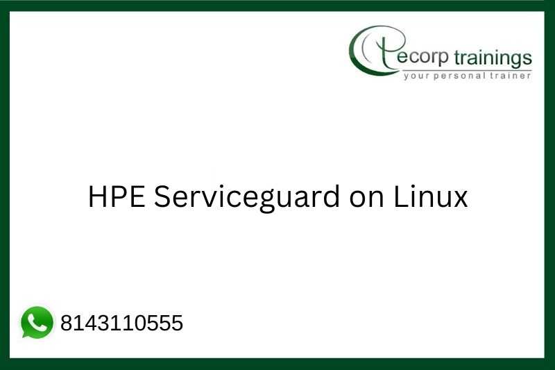 HPE Serviceguard on Linux Job Support