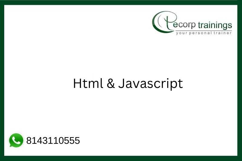 Html & Javascript Job Support