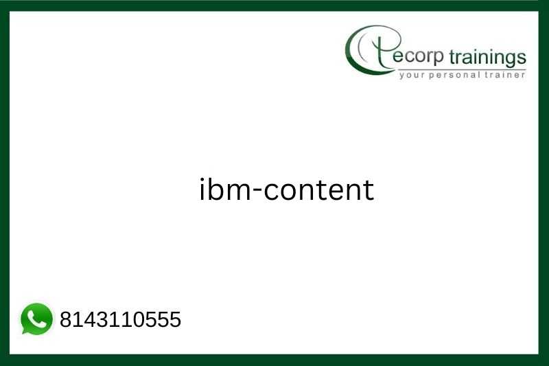 ibm-content Job Support