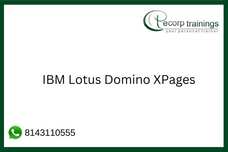 IBM Lotus Domino XPages Job Support