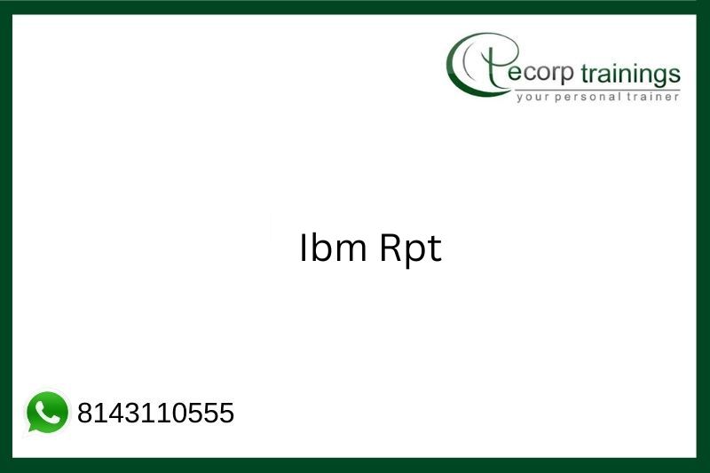 Ibm Rpt Job Support