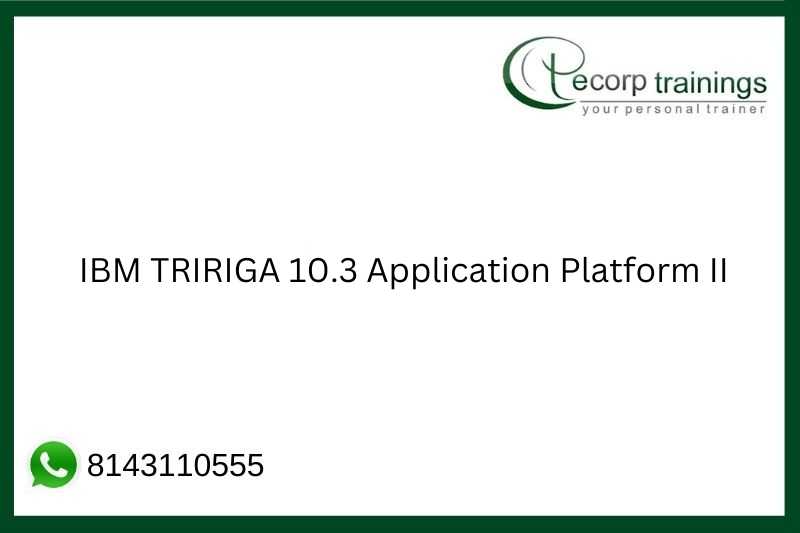 IBM TRIRIGA 10.3 Application Platform II Job Support