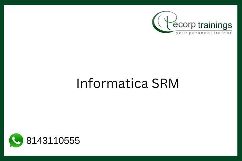 Informatica SRM Job Support