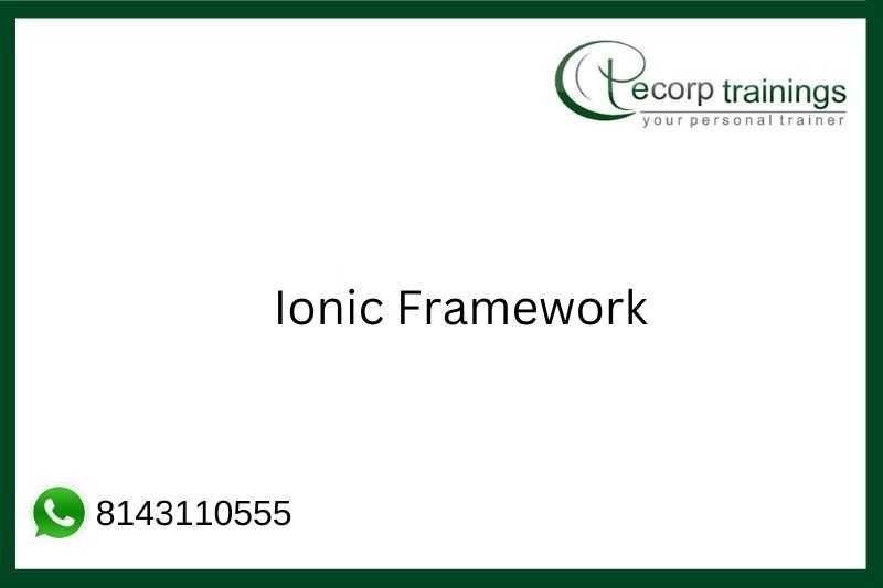 Ionic Framework Job Support