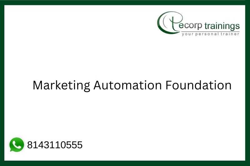 Marketing Automation Foundation Job Support