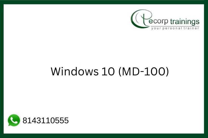 Windows 10 (MD-100) Job Support