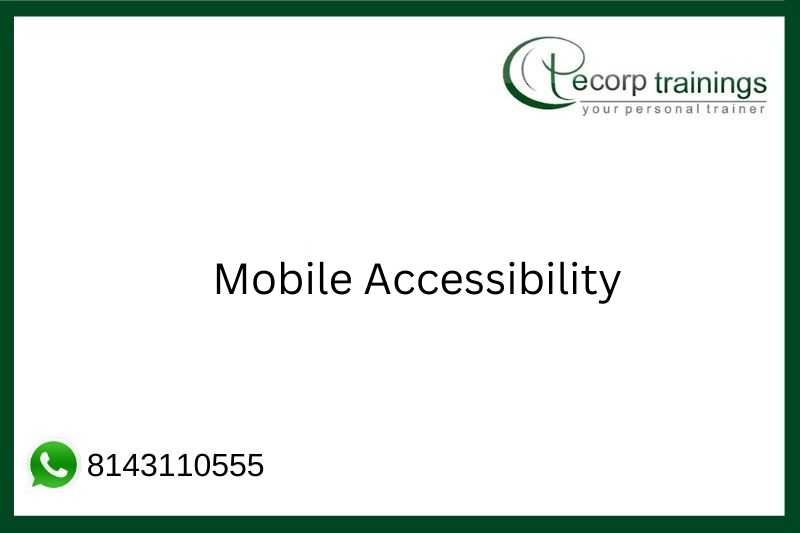 Mobile Accessibility Job Support