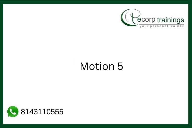 Motion 5 Job Support