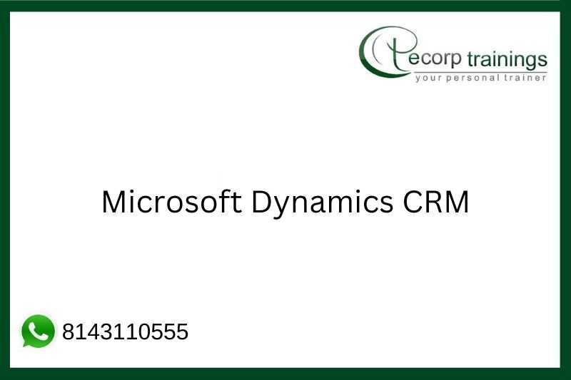 Microsoft Dynamics CRM Job Support