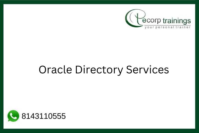 Oracle Directory Services Job Support