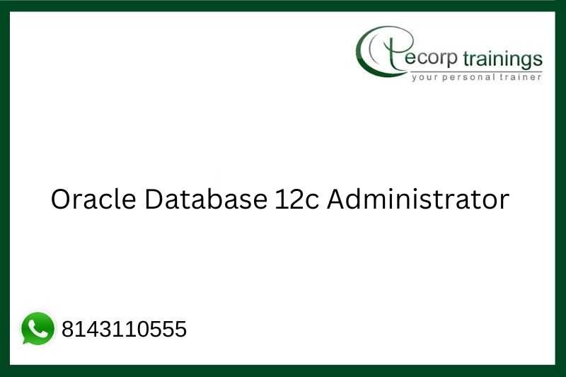 Oracle Database 12c Administrator Job Support