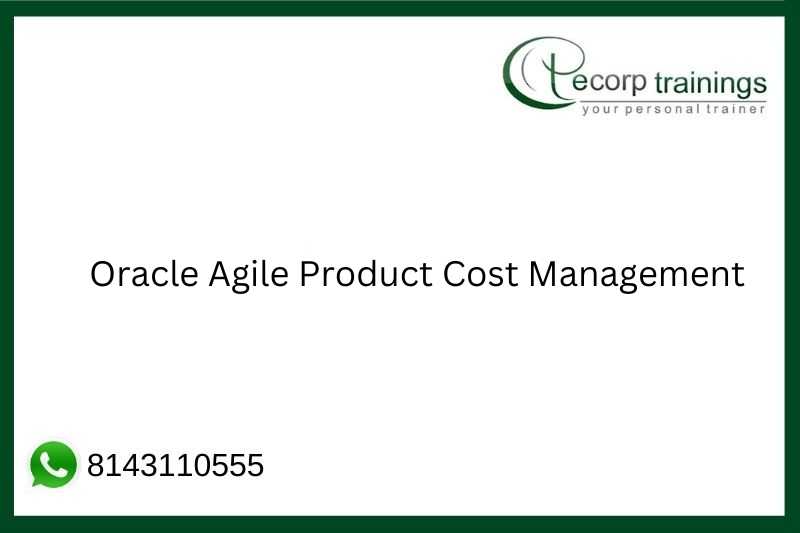 Oracle Agile Product Cost Management Job Support