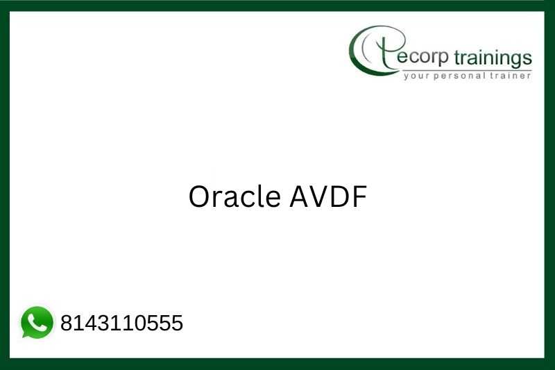 Oracle AVDF Job Support