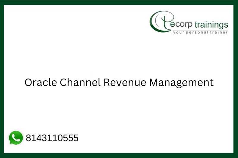 Oracle Channel Revenue Management Job Support