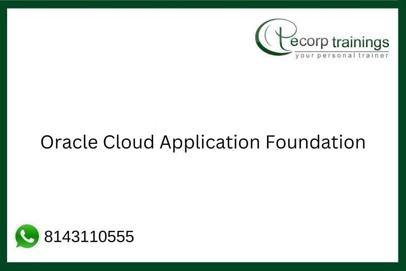 Oracle Cloud Application Foundation Job Support