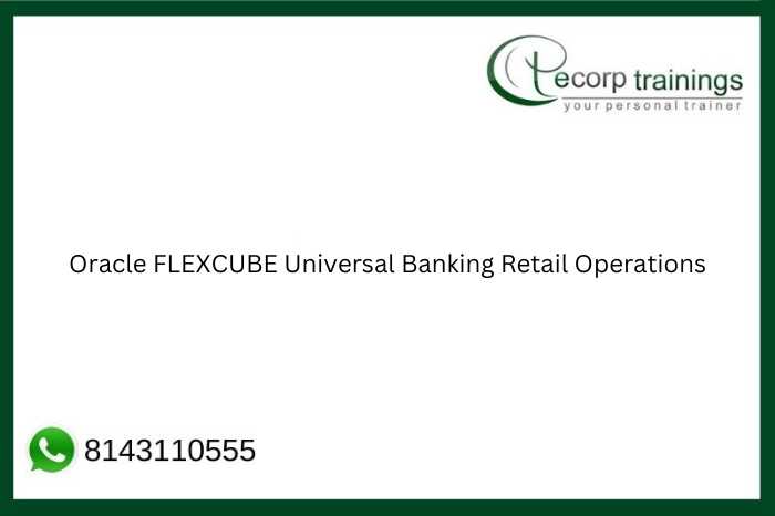 Oracle FLEXCUBE Universal Banking Retail Operations  Job Support