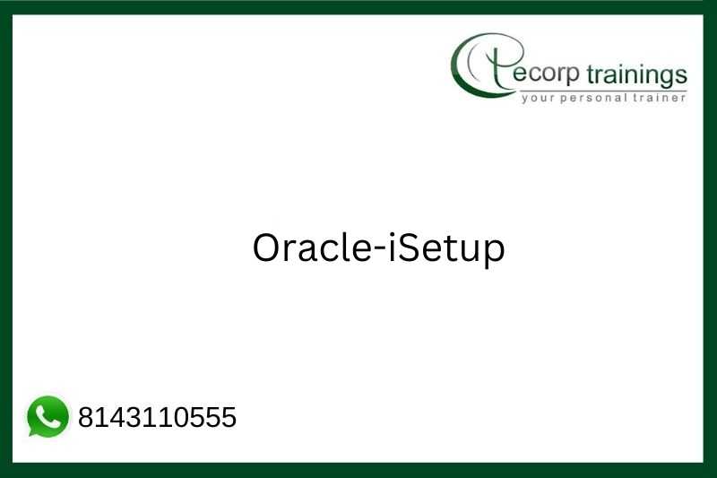 Oracle iSetup Job Support