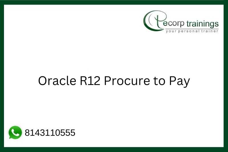 Oracle R12 Procure to Pay Job Support