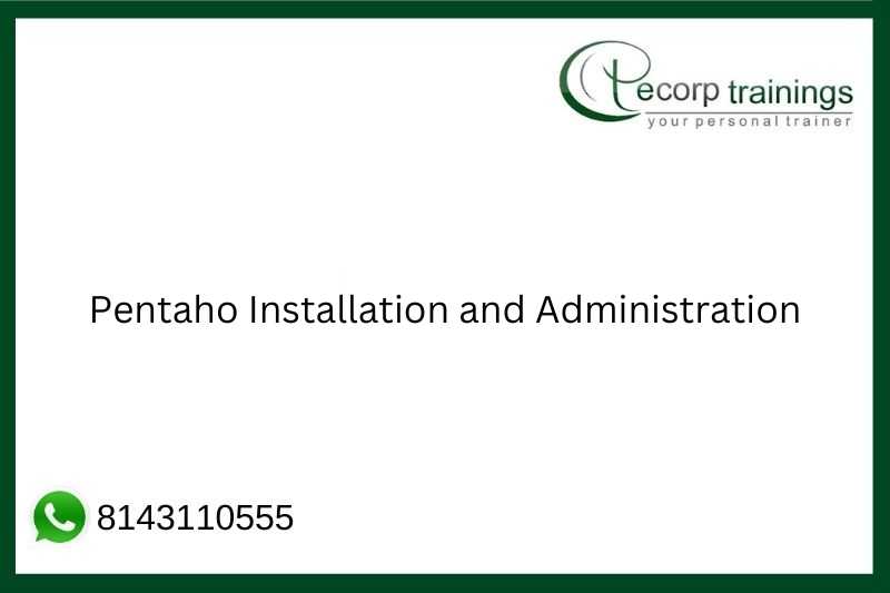 Pentaho Installation and Administration Job Support