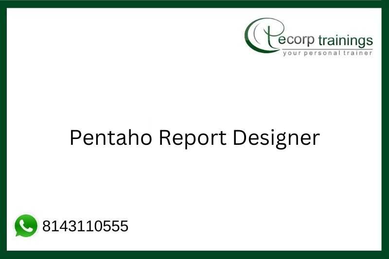 Pentaho Report Designer Job Support