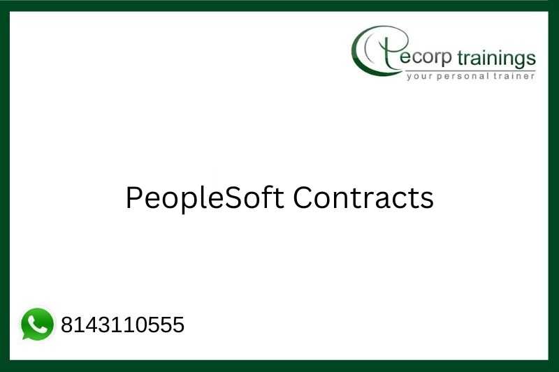 PeopleSoft Contracts Job Support