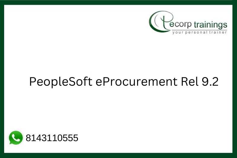 PeopleSoft eProcurement Rel 9.2 Job Support