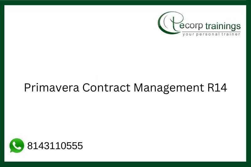 Primavera Contract Management R14 Job Support