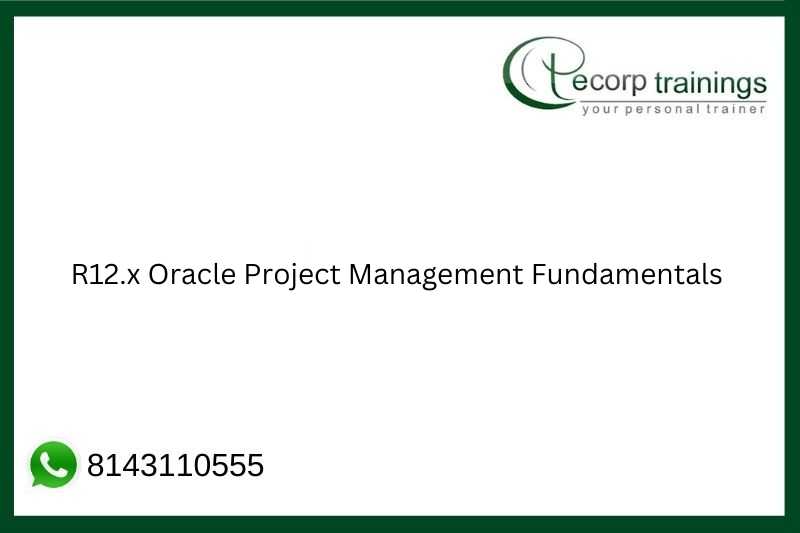 R12.x Oracle Project Management Fundamentals Job Support
