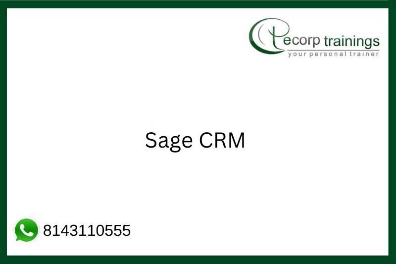 Sage CRM Job Support