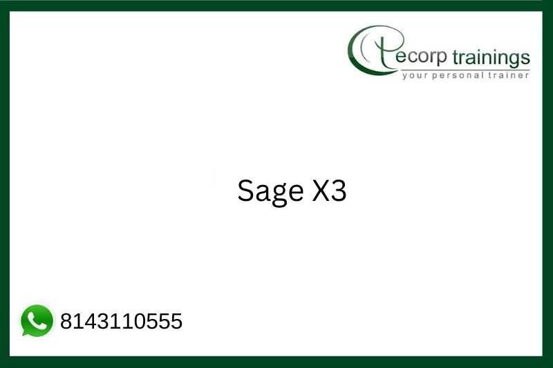 Sage X3 Job Support