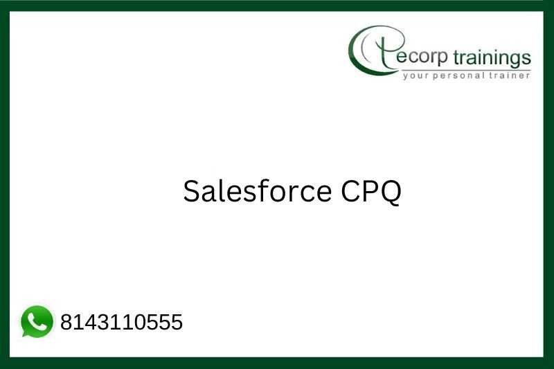 Salesforce CPQ Job Support