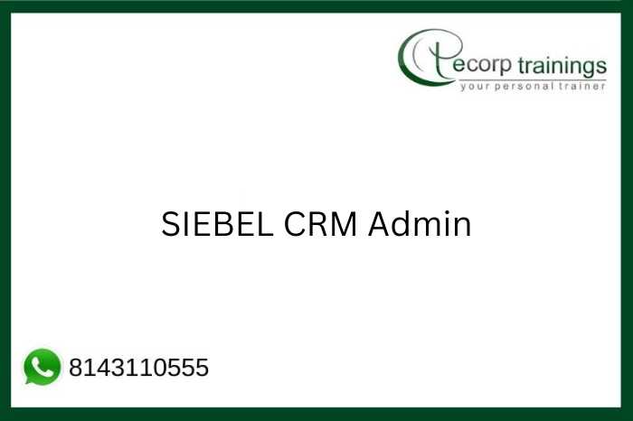 SIEBEL CRM Admin Job Support