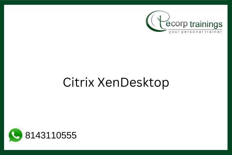 Citrix XenDesktop Job Support